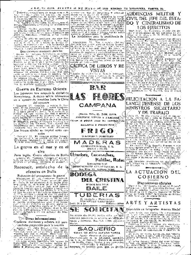 ABC SEVILLA 18-05-1944 página 11