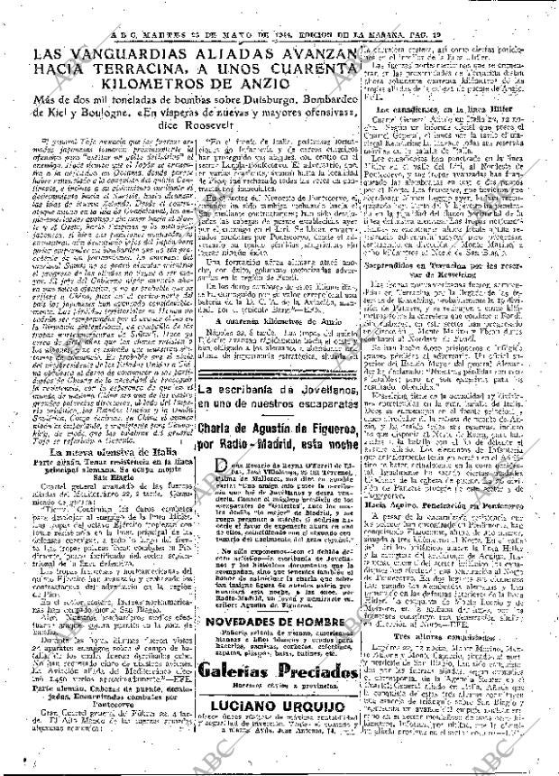 ABC MADRID 23-05-1944 página 19