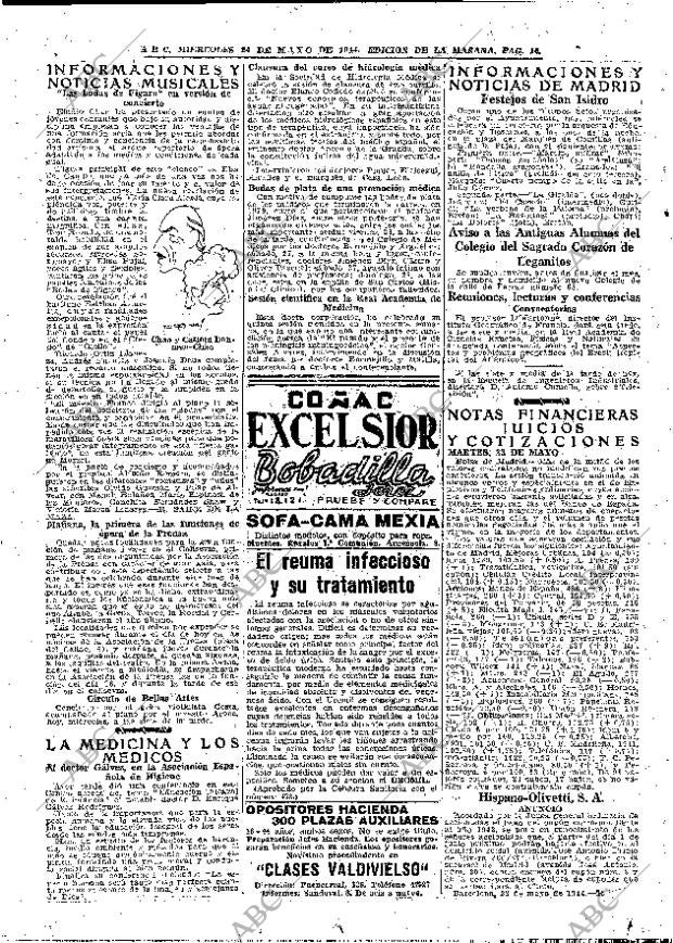ABC MADRID 24-05-1944 página 16