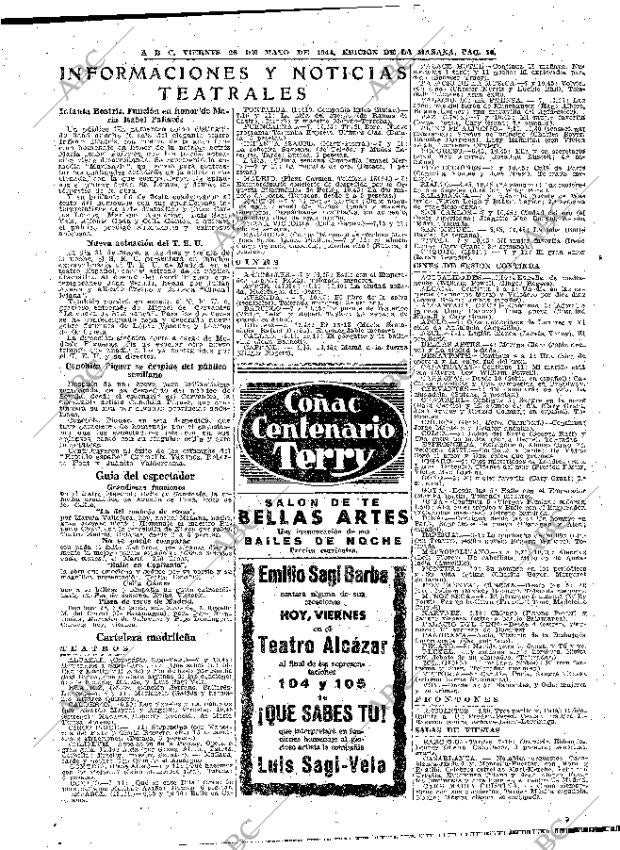 ABC MADRID 26-05-1944 página 16