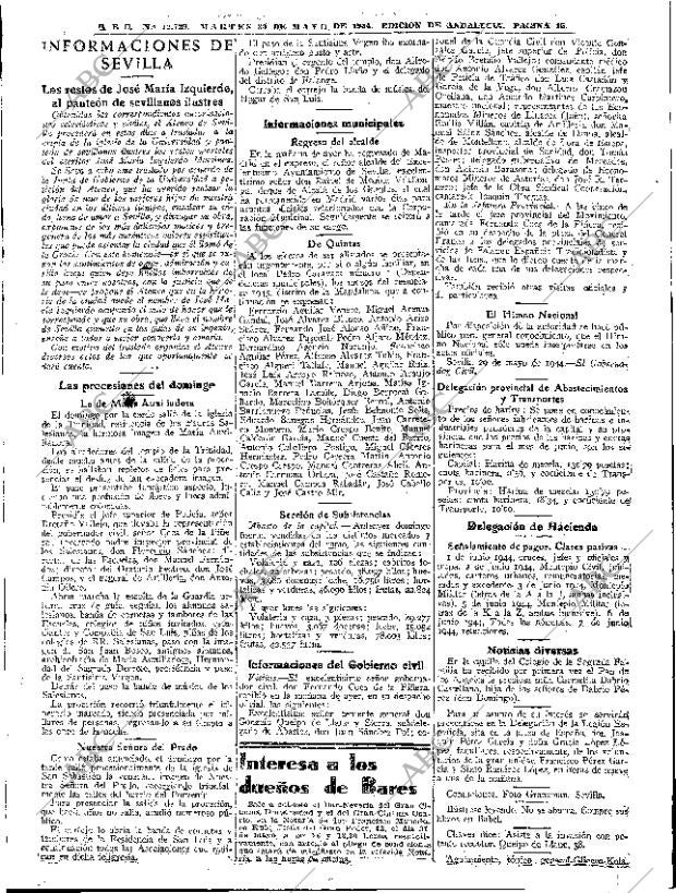 ABC SEVILLA 30-05-1944 página 15