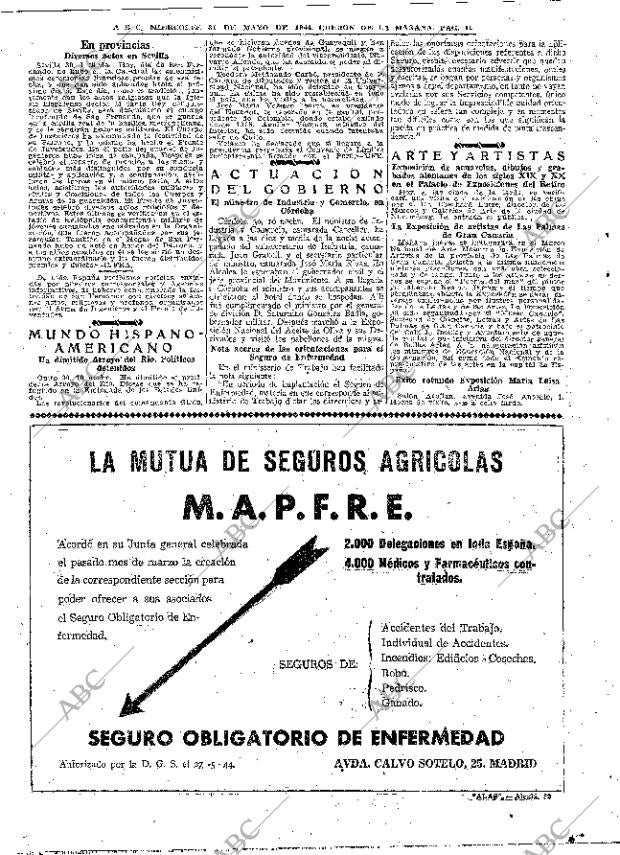 ABC MADRID 31-05-1944 página 10