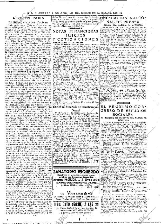 ABC MADRID 01-06-1944 página 14