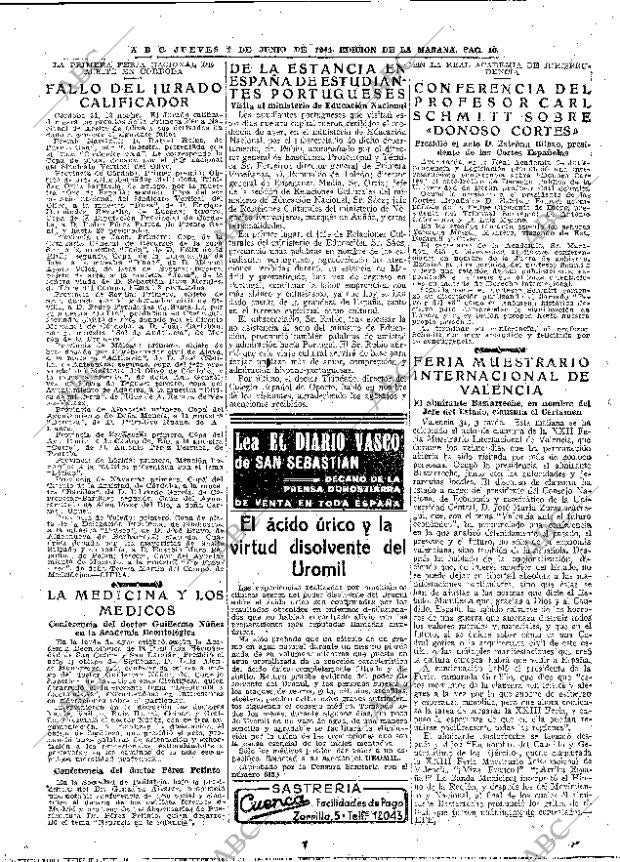 ABC MADRID 01-06-1944 página 16