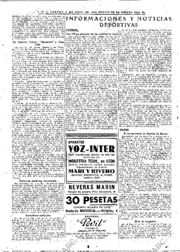 ABC MADRID 01-06-1944 página 20