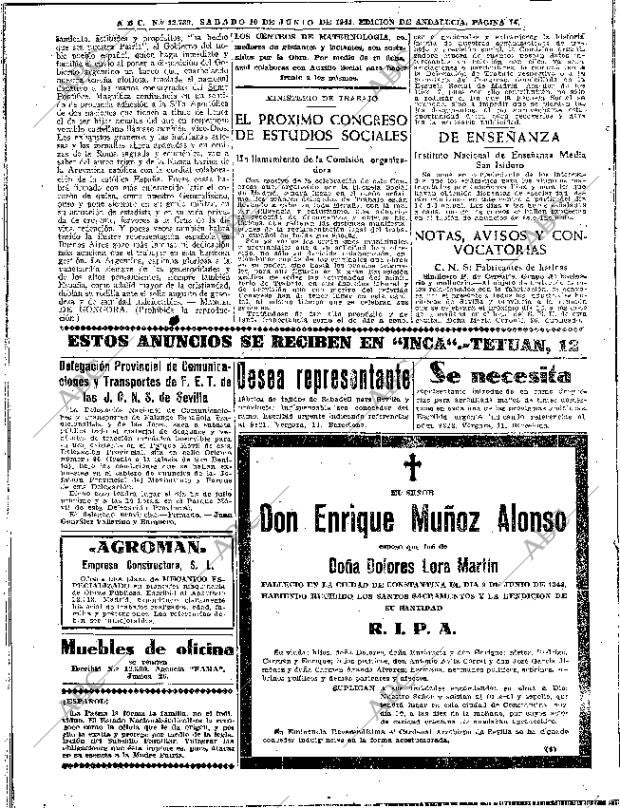 ABC SEVILLA 10-06-1944 página 14