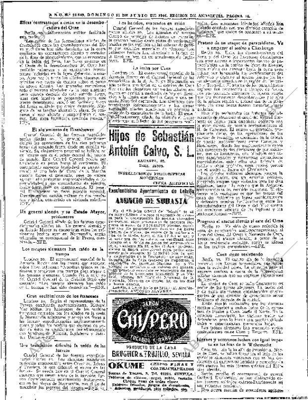 ABC SEVILLA 11-06-1944 página 14