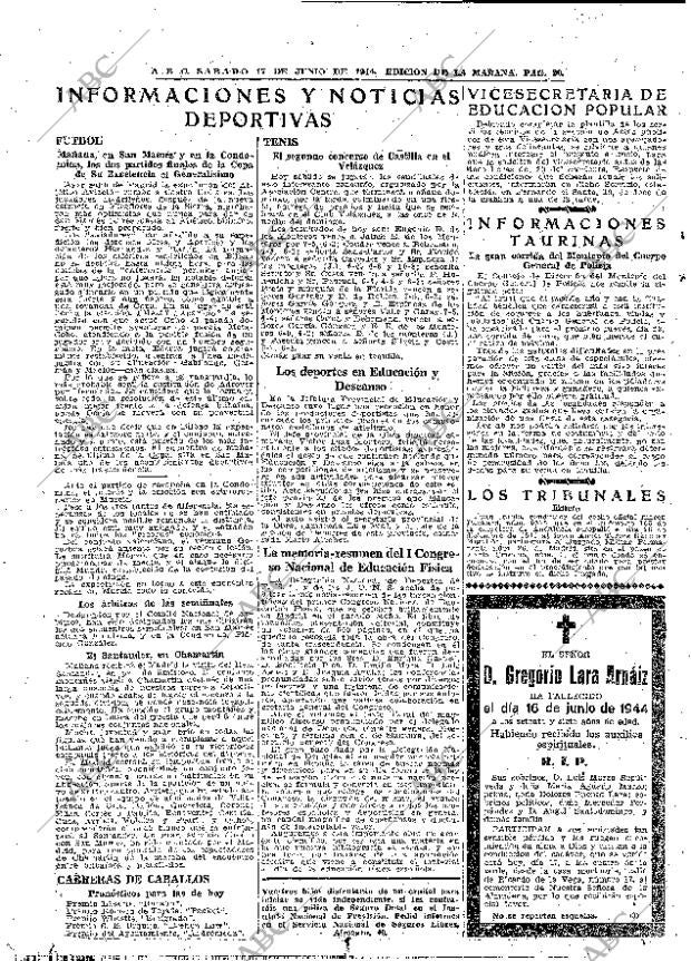 ABC MADRID 17-06-1944 página 20