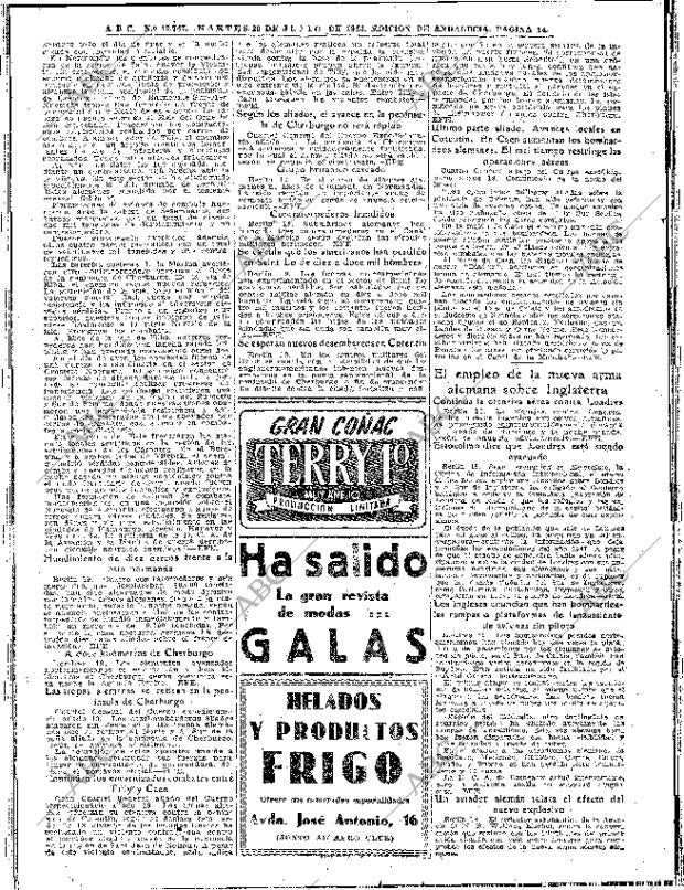 ABC SEVILLA 20-06-1944 página 14