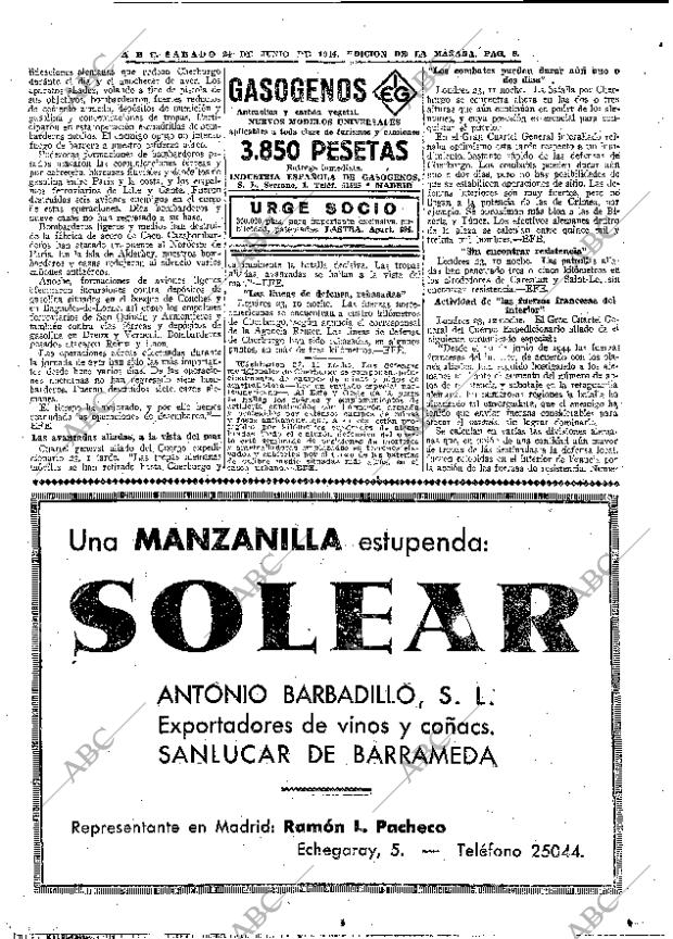 ABC MADRID 24-06-1944 página 8