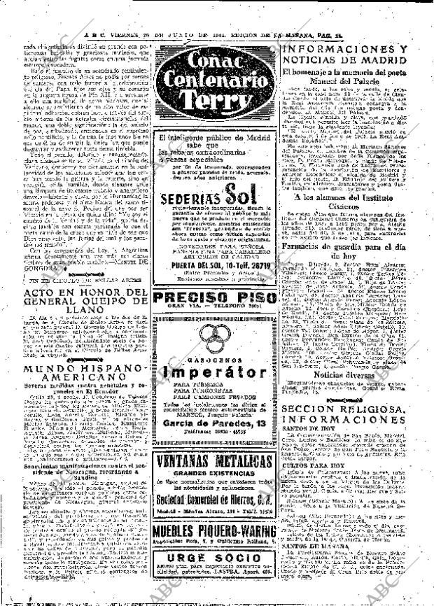 ABC MADRID 30-06-1944 página 14