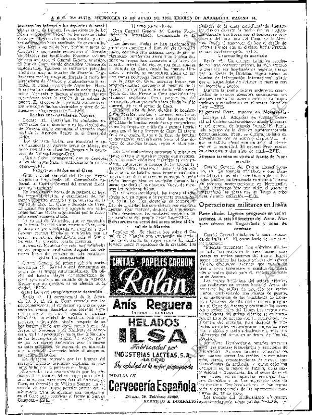 ABC SEVILLA 19-07-1944 página 14