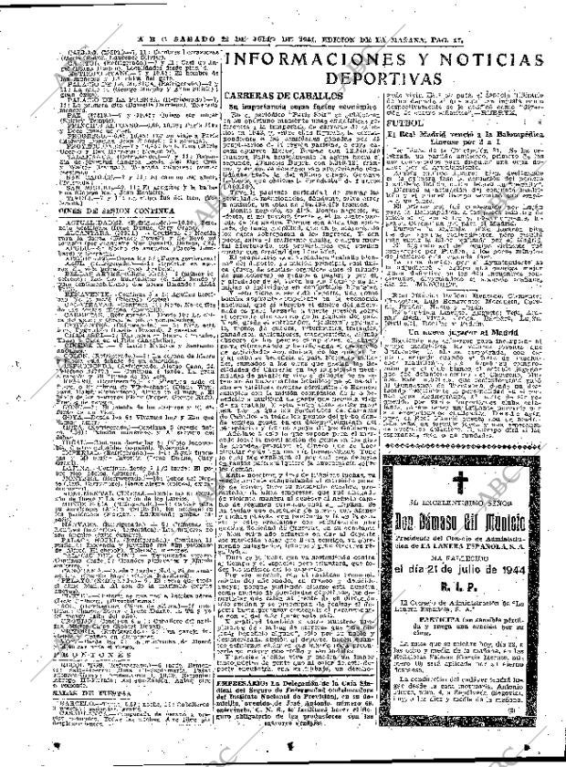 ABC MADRID 22-07-1944 página 17