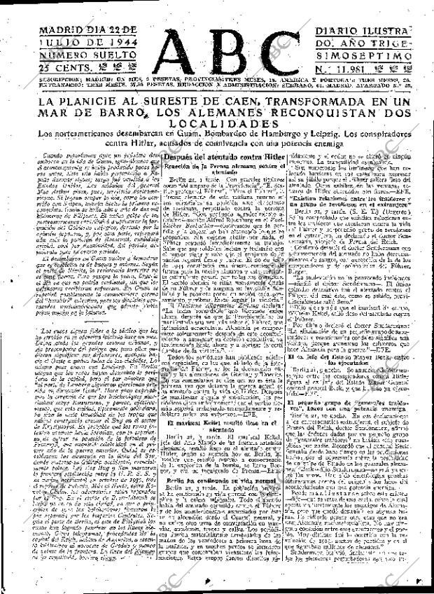 ABC MADRID 22-07-1944 página 7