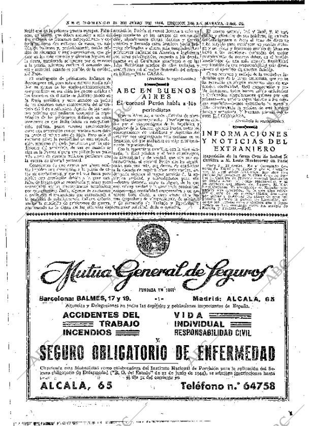 ABC MADRID 23-07-1944 página 22