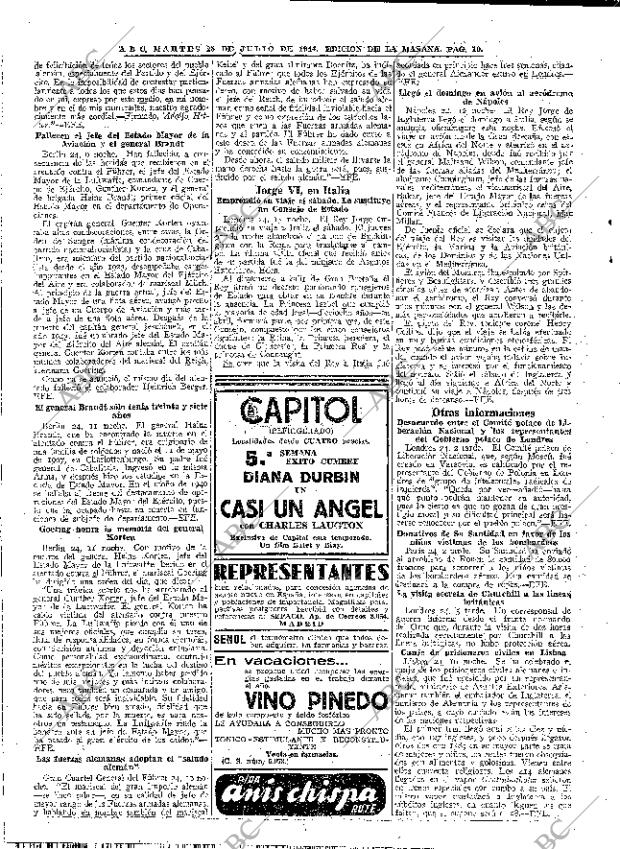 ABC MADRID 25-07-1944 página 10