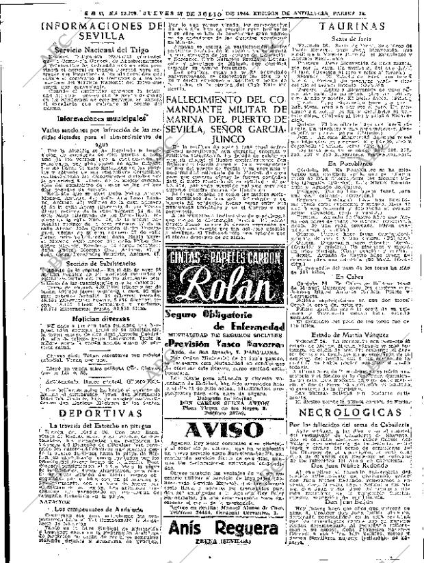 ABC SEVILLA 27-07-1944 página 13