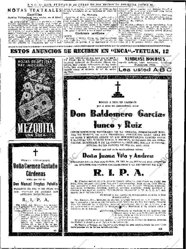 ABC SEVILLA 27-07-1944 página 14