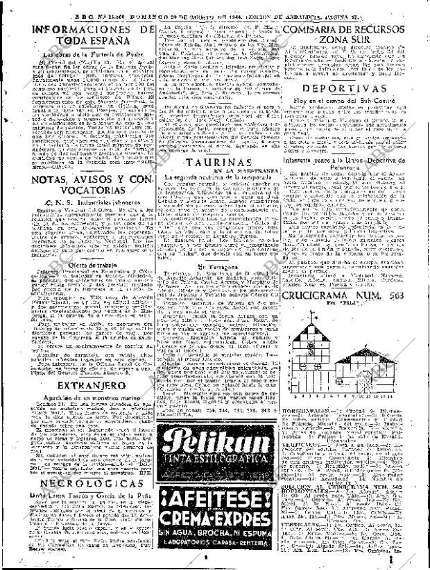 ABC SEVILLA 20-08-1944 página 17