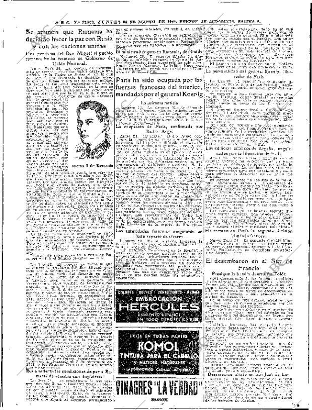 ABC SEVILLA 24-08-1944 página 6