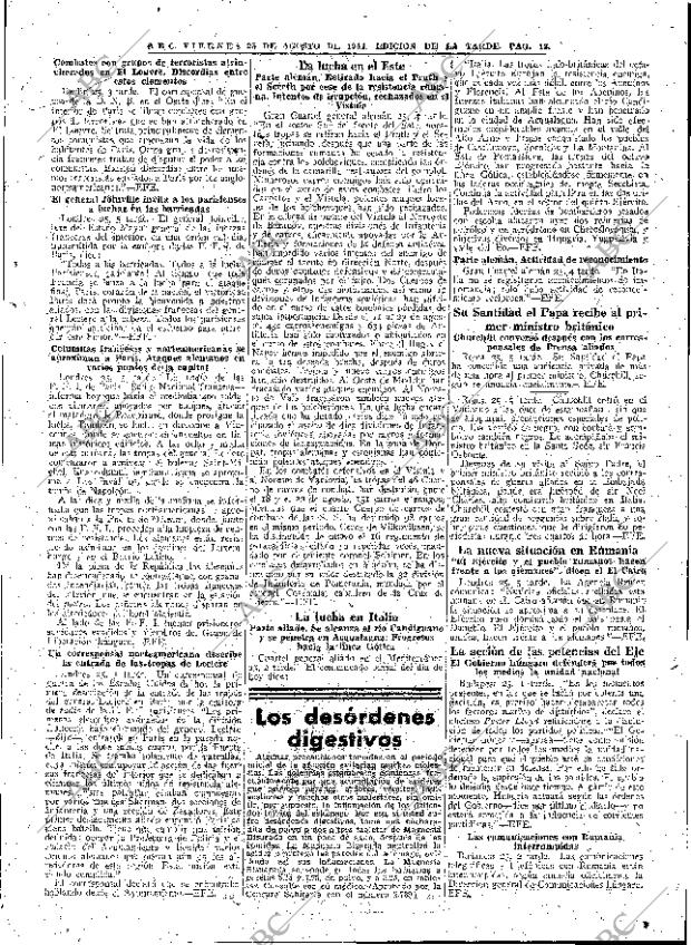 ABC MADRID 25-08-1944 página 13