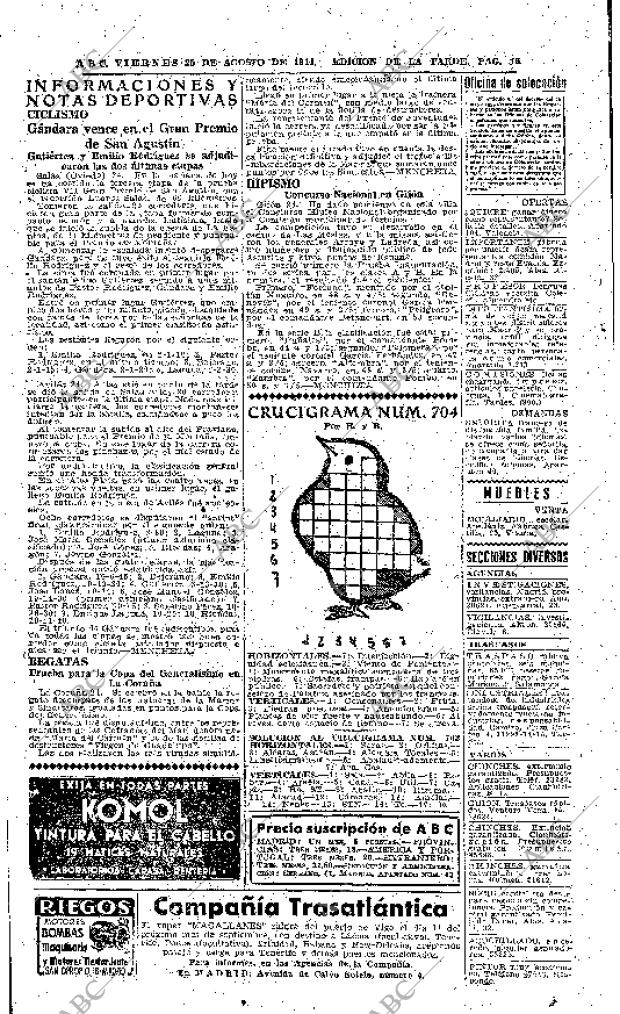 ABC MADRID 25-08-1944 página 16