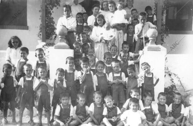 Primera Colonia escolar de altura que la diputación provincial ha enviado al...