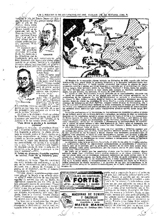 ABC MADRID 12-09-1944 página 9