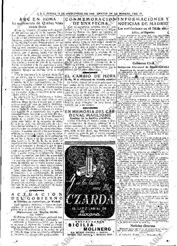 ABC MADRID 14-09-1944 página 13