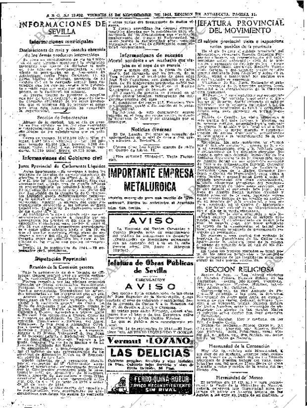 ABC SEVILLA 15-09-1944 página 11