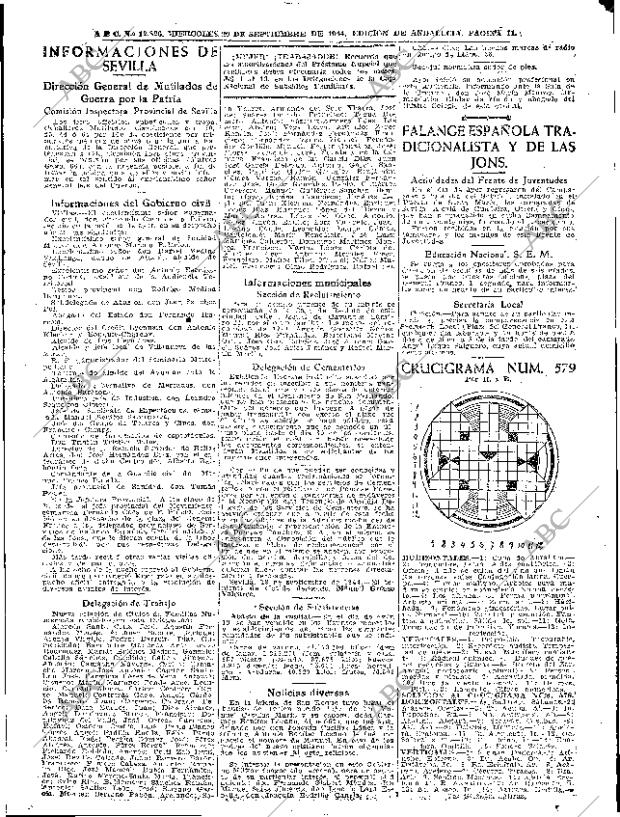 ABC SEVILLA 20-09-1944 página 11