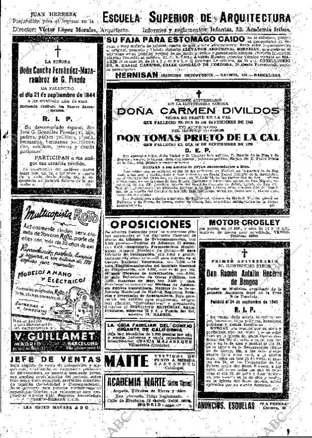 ABC MADRID 22-09-1944 página 19