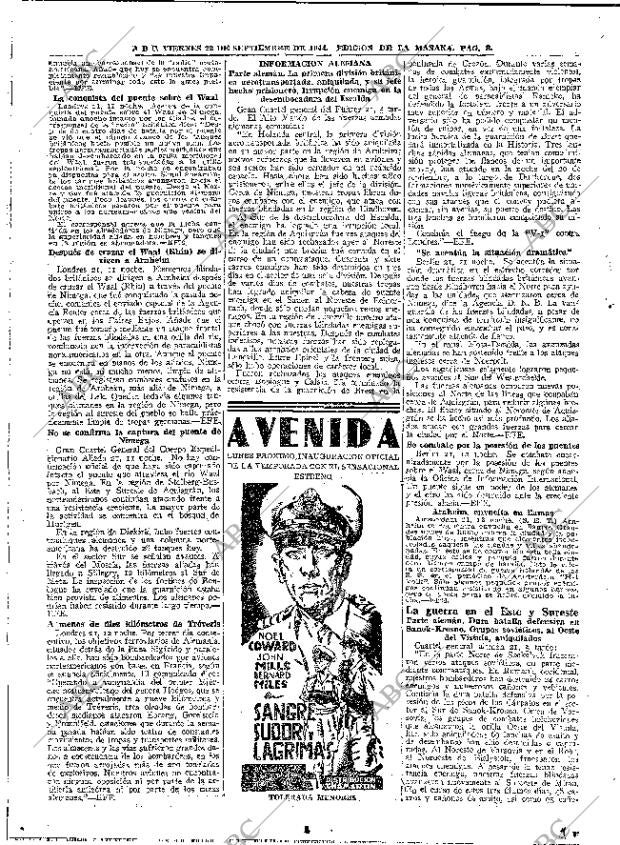 ABC MADRID 22-09-1944 página 8