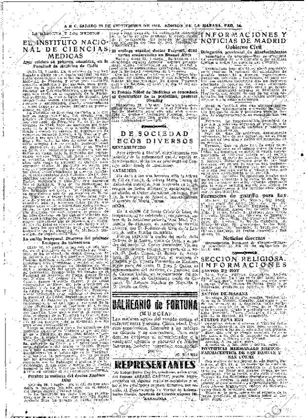 ABC MADRID 23-09-1944 página 14