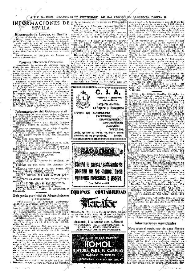 ABC SEVILLA 24-09-1944 página 15