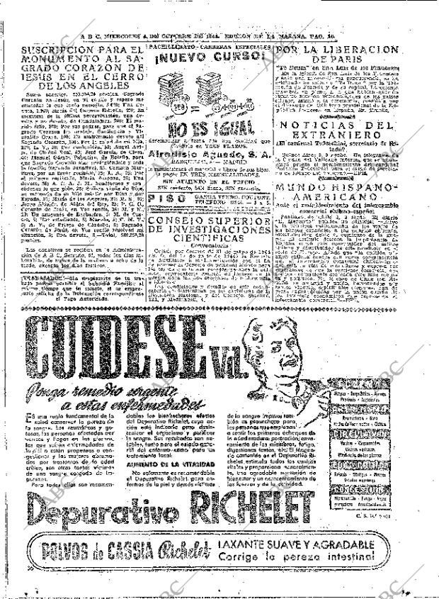 ABC MADRID 04-10-1944 página 10