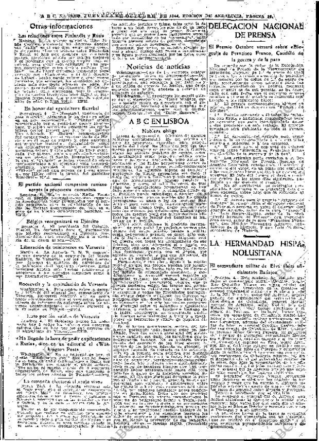 ABC SEVILLA 05-10-1944 página 10