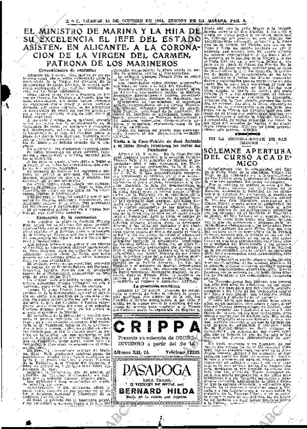 ABC MADRID 13-10-1944 página 9