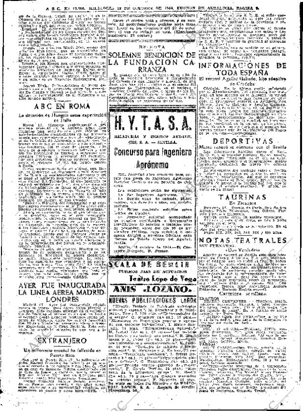 ABC SEVILLA 18-10-1944 página 9