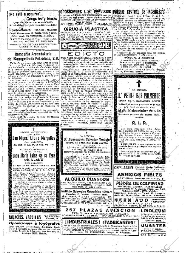 ABC MADRID 21-10-1944 página 2