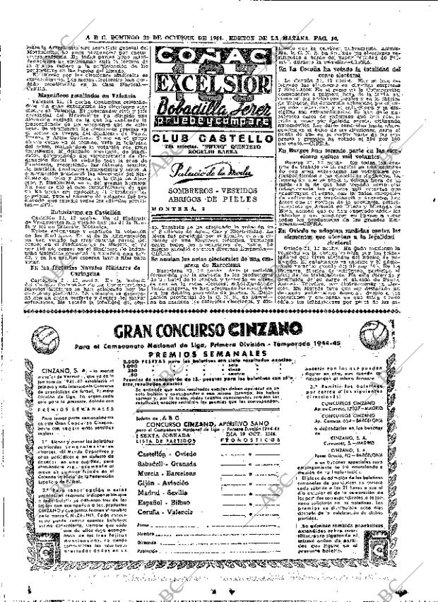 ABC MADRID 22-10-1944 página 14