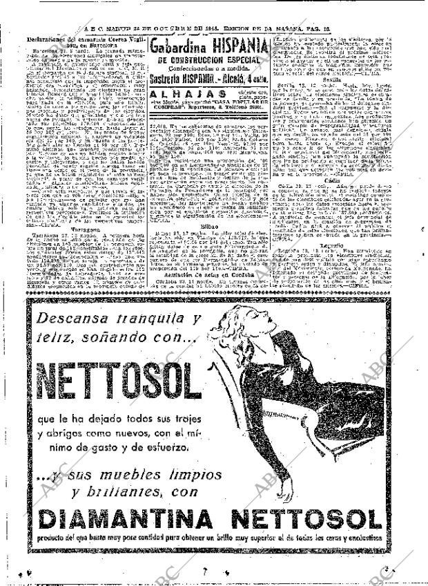 ABC MADRID 24-10-1944 página 16