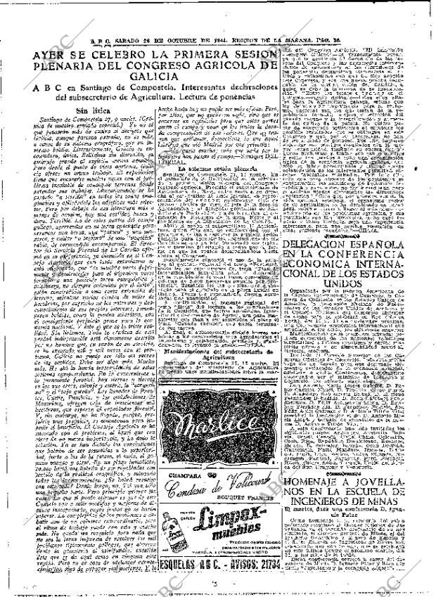 ABC MADRID 28-10-1944 página 16