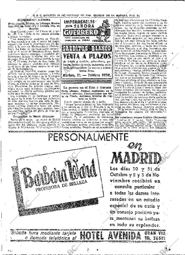 ABC MADRID 29-10-1944 página 24