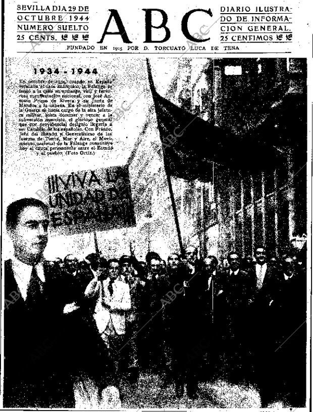 ABC SEVILLA 29-10-1944 página 1
