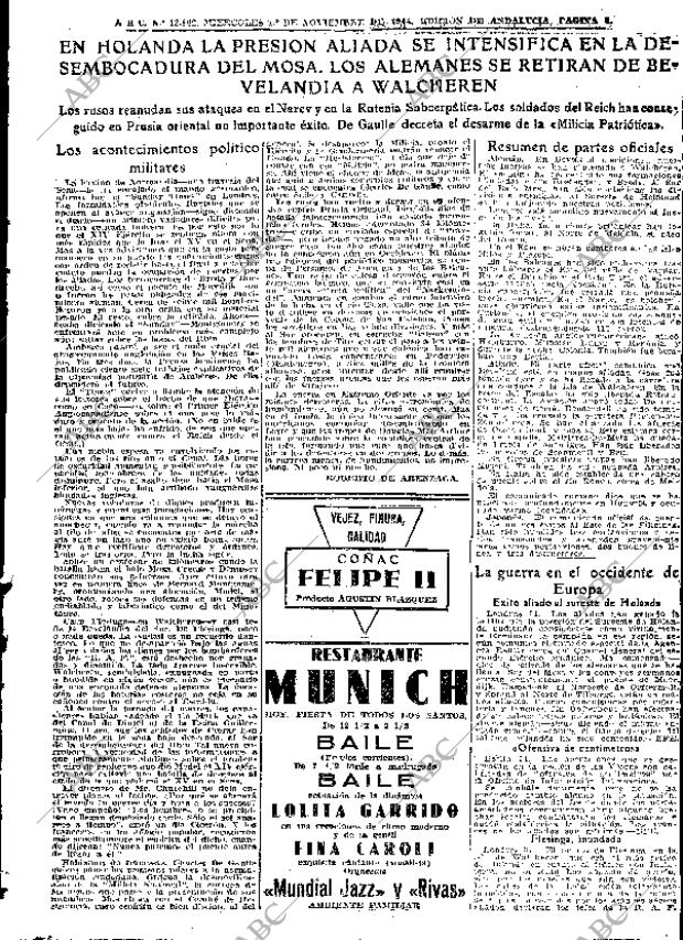 ABC SEVILLA 01-11-1944 página 5