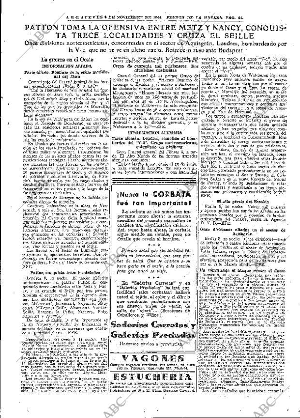 ABC MADRID 09-11-1944 página 11
