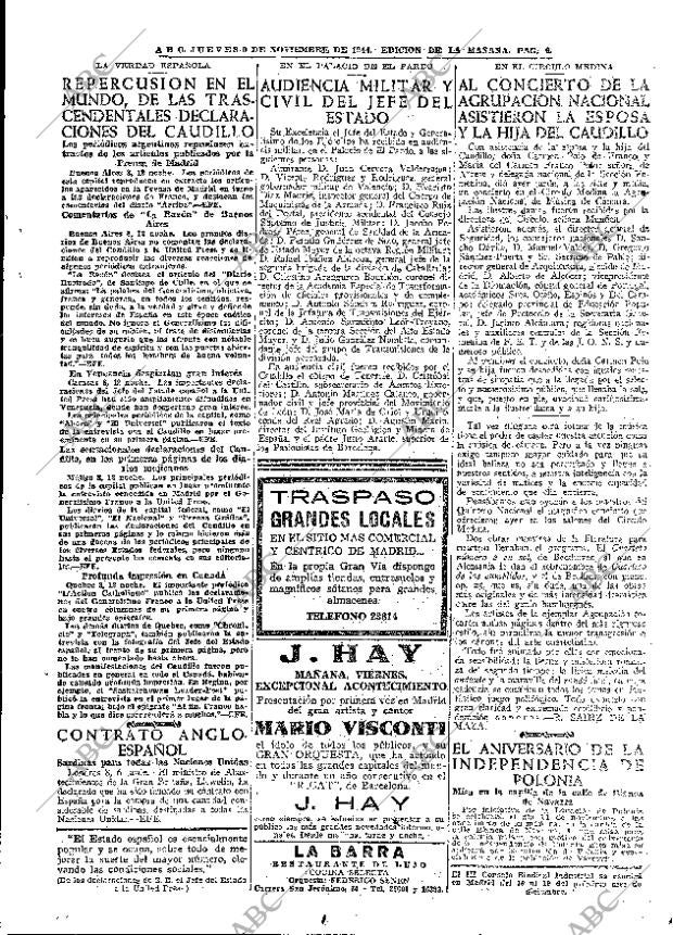 ABC MADRID 09-11-1944 página 9