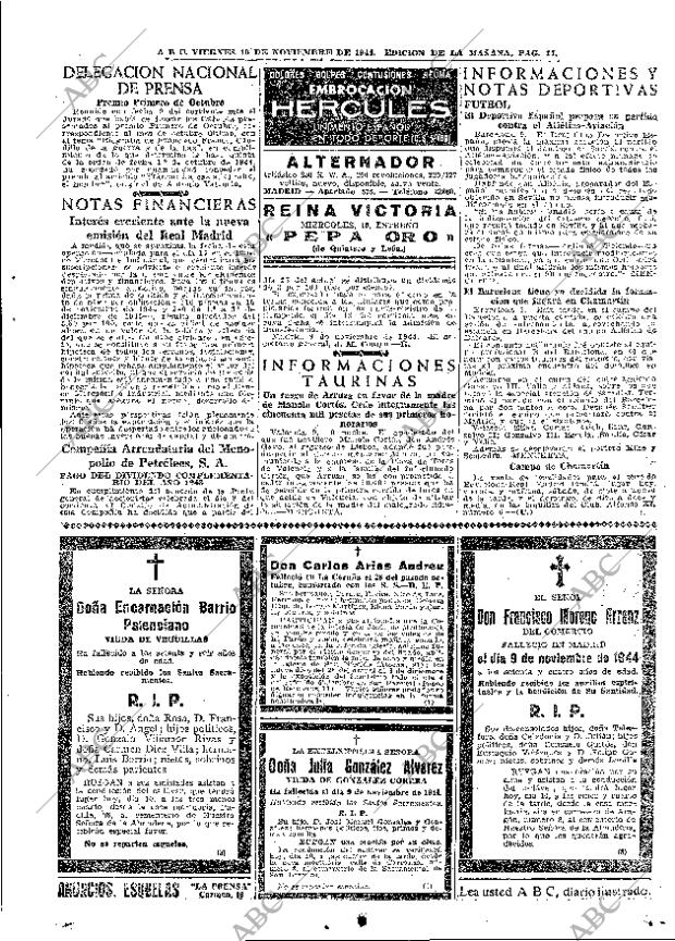 ABC MADRID 10-11-1944 página 17