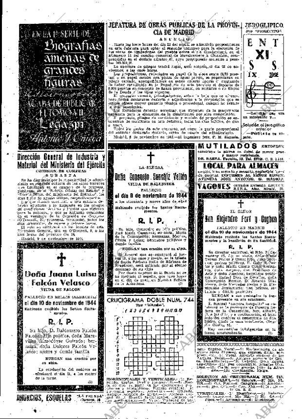 ABC MADRID 11-11-1944 página 15